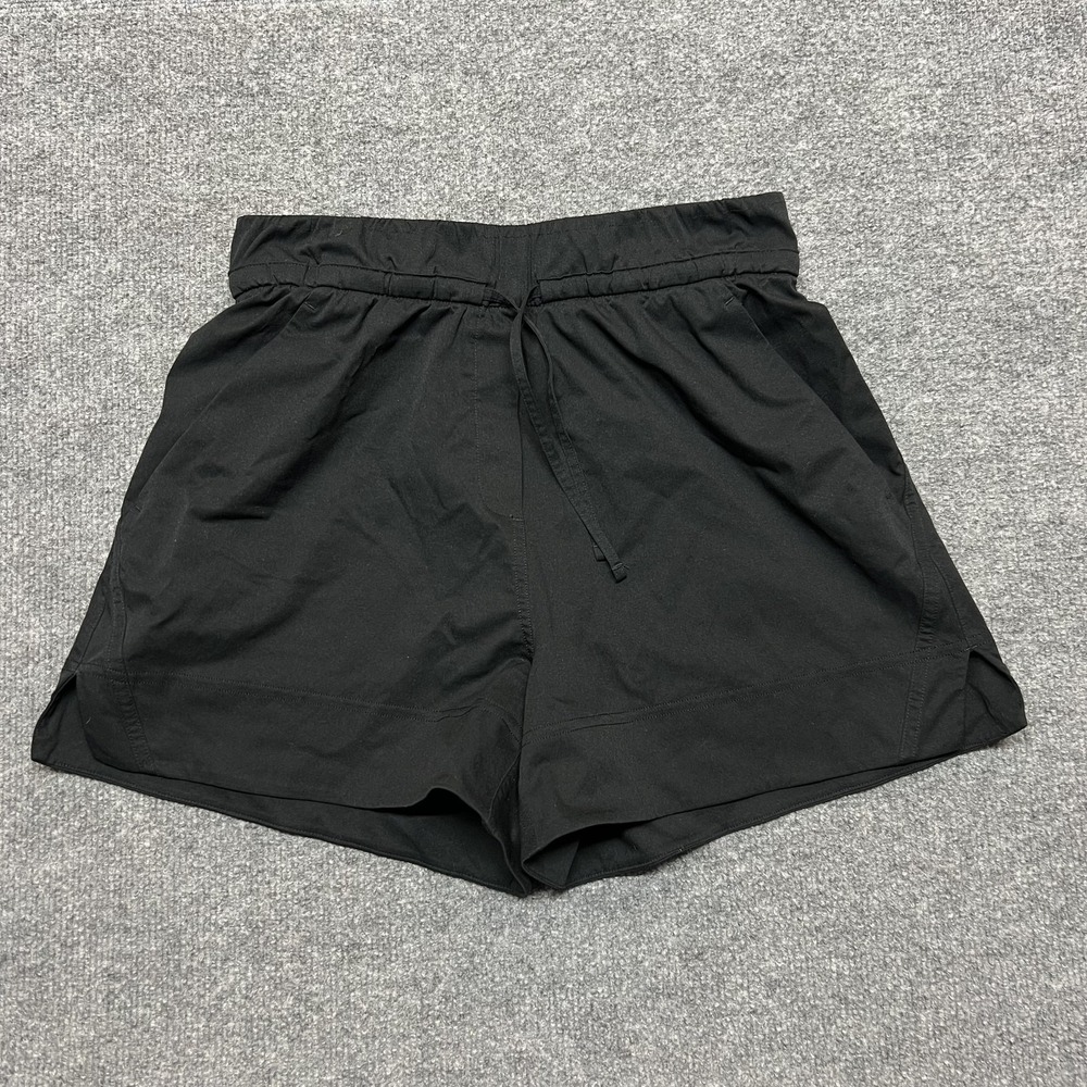 Lululemon Shorts Womens XS Black Running 3 Inseam Drawstring Pockets Athletic